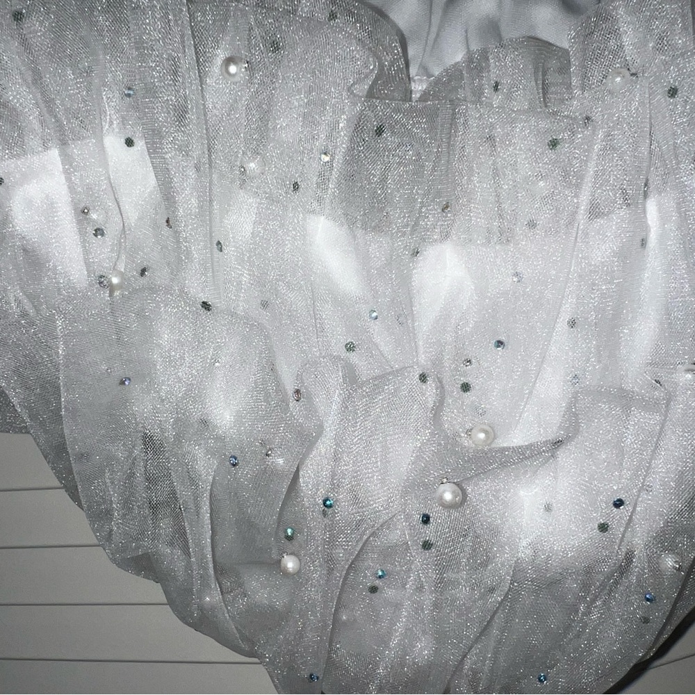 Crop Pearl/Rhinestone Top by Altard State